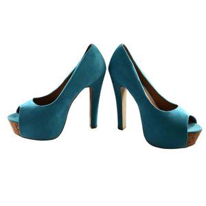 GenERation Shoes Women High Heels Platform Blue 8